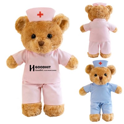 12" Plush Nurse Teddy Bears Stuffed Animal
