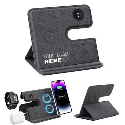 Wireless Foldable Travel Charger for Multiple Devices