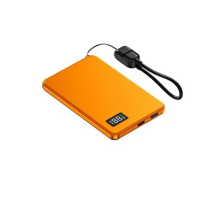 Ultra-Slim Magnetic Power Bank 10000mAh , Aluminum Portable Charger, Fast Charging Battery Pack