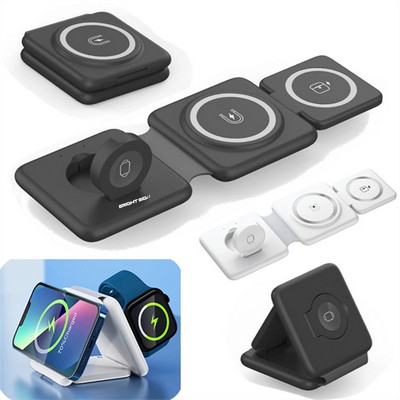 Tri-Fold Magnetic Wireless Charging Pad